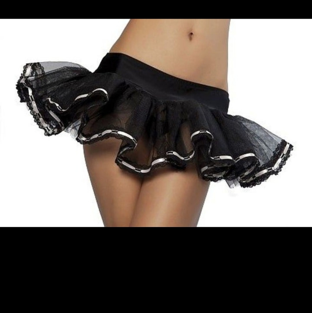 Roma black petticoat underskirt lace